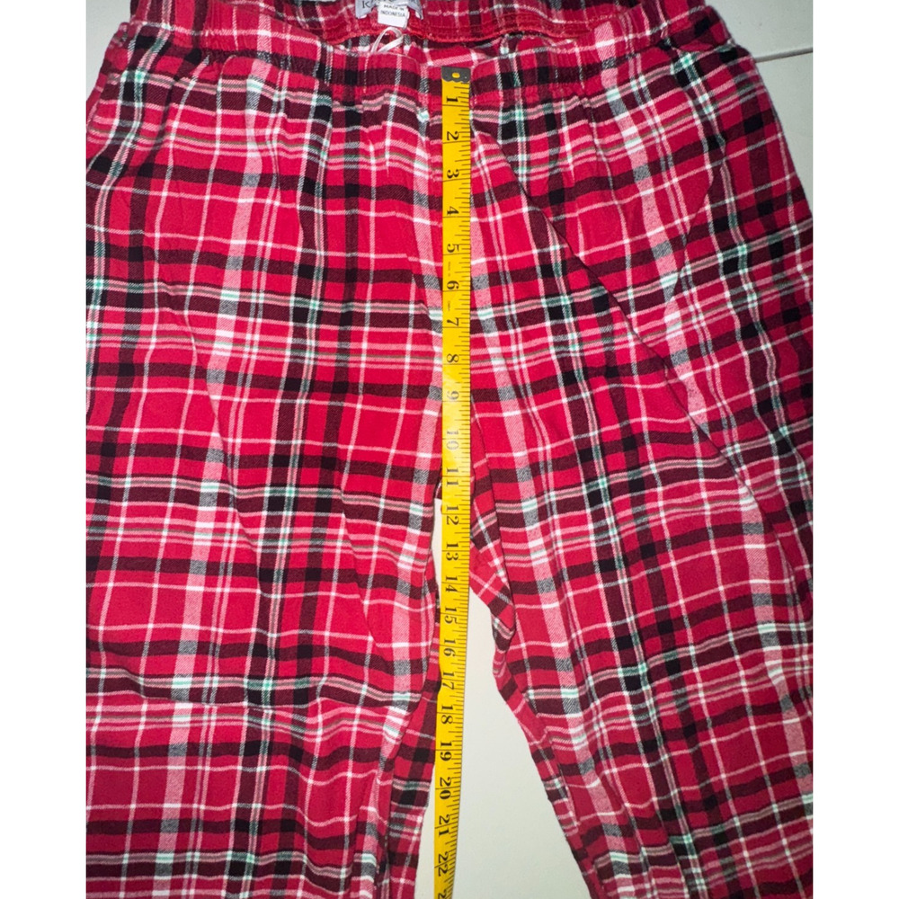 Kim‎ Rogers Womens L Pajama Set Plaid Holiday Intimates Sleepwear Warm Cozy Soft - Picture 11 of 12
